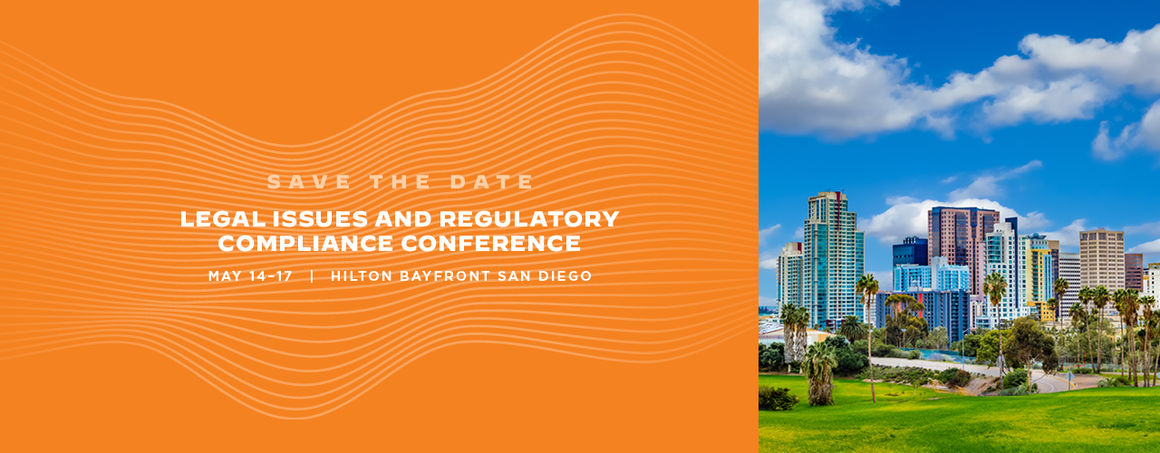 Header banner - Legal Issues and Regulatory Compliance Conference
