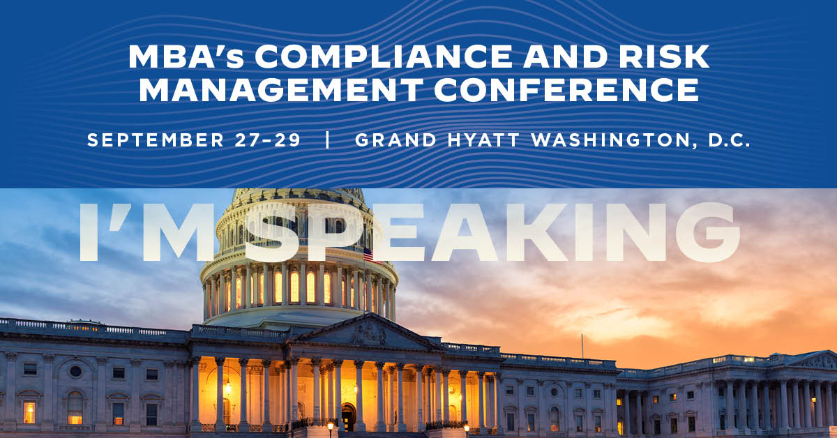 28918-CRMC26-Social-Media-Graphic-HORIZ-Speaking Banner Ad: MBA's Compliance and Risk Management Conference