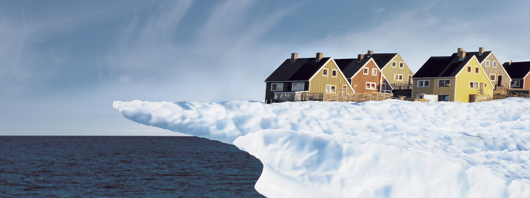 RIHA Banner - Image of houses on an iceburg