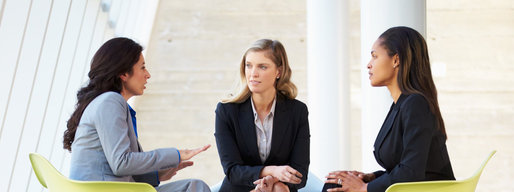 mPower banner - photo of women talking